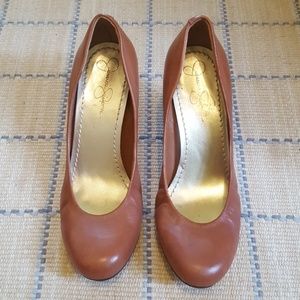 Jessica Simpson Leather Wedges